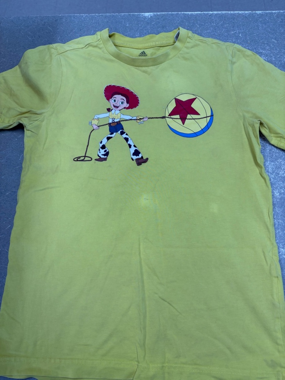 adidas Yellow Kids Toy Story Jessie Graphic Tee